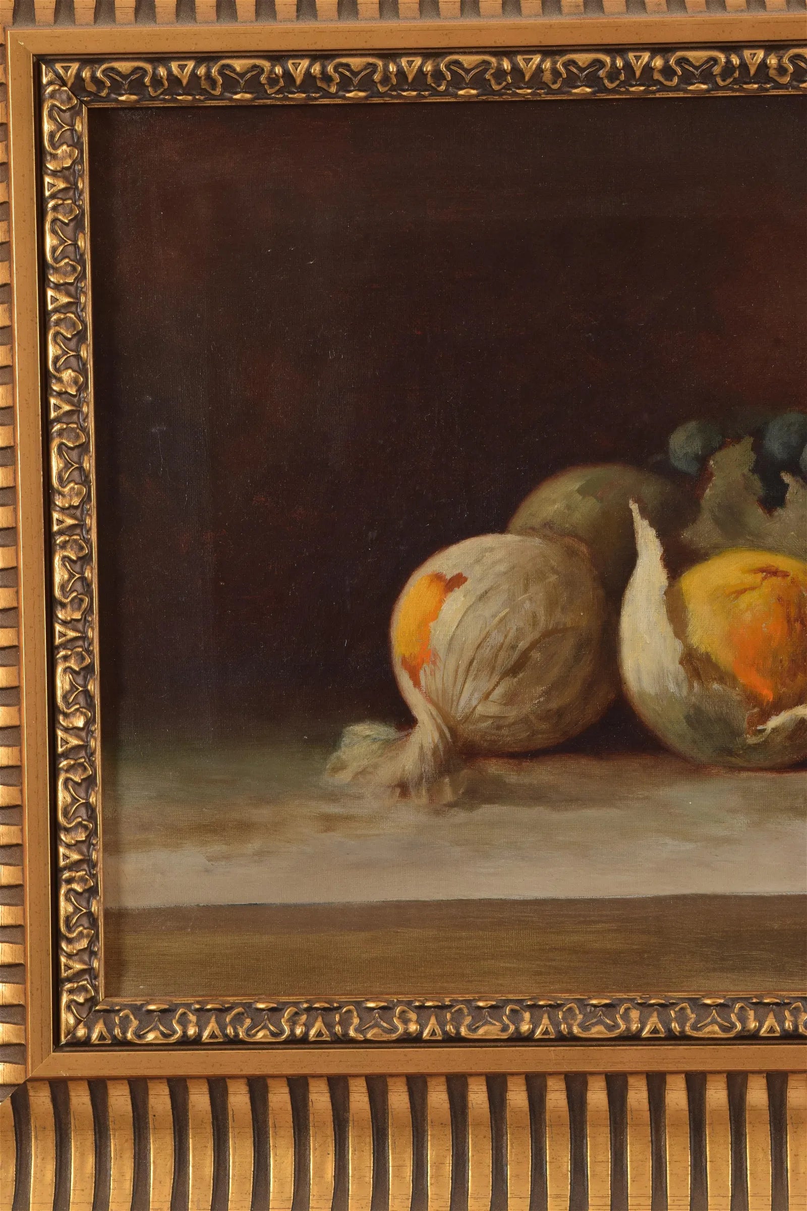 AW584: English School - Late 19th Century - 2 Still Life Paintings of Fruit - Oil on Canvas