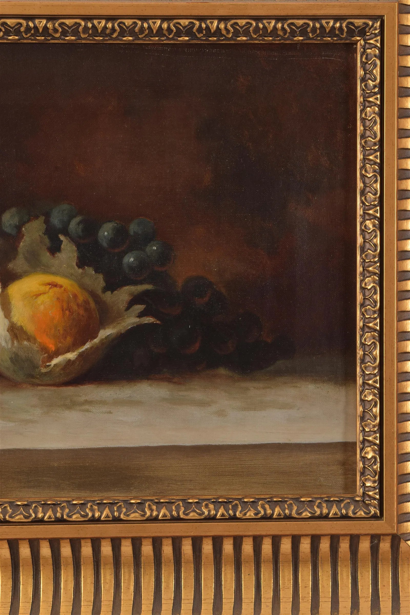 AW584: English School - Late 19th Century - 2 Still Life Paintings of Fruit - Oil on Canvas