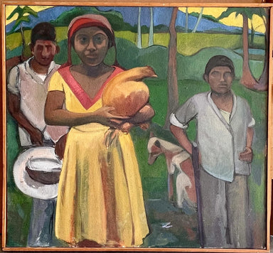 Style of Gauguin - Modern - South Pacific Islanders - Oil on Canvas Painting | Work of Man