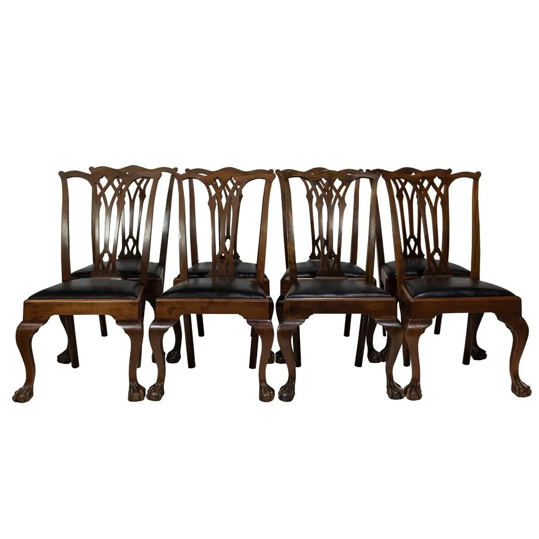 Antique English Chippendale Dining Chairs | Work of Man