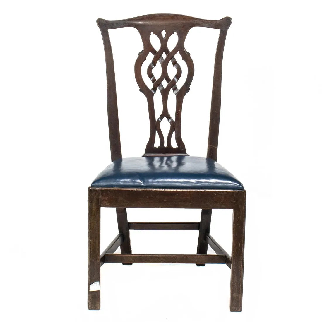 AF2-005: Assembled Set of 12 Antique Early 19th Century English Mahogany Chippendale Style Dining Chairs