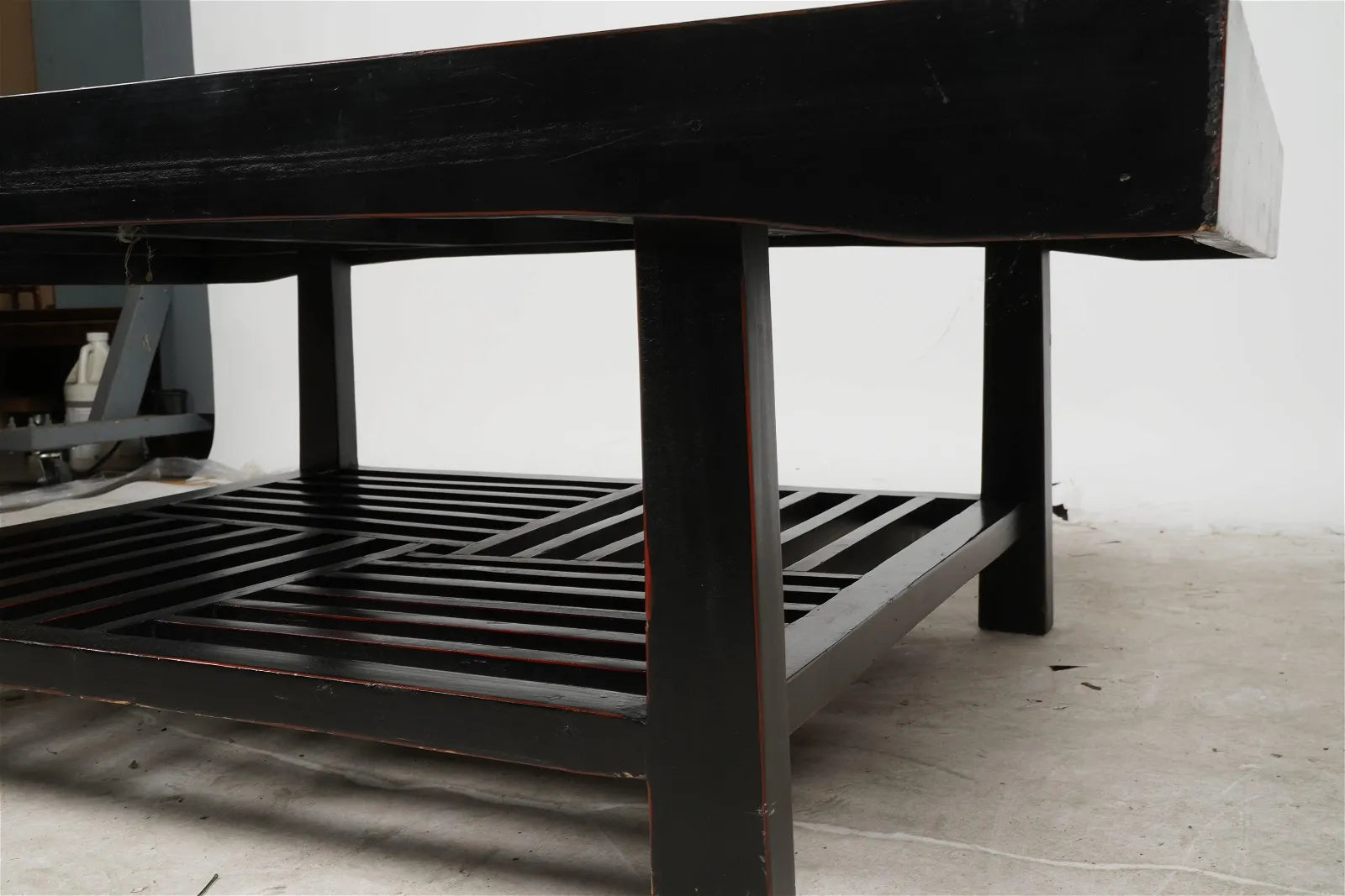 AF1-026:   Late 20th C Chinese Ebonized Wood Coffee Table