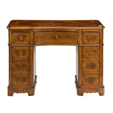 Antique English Kingwood Pedestal Desk | Work of Man