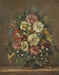 Mid 19th C English School - Still Life With Flowers - Oil on Canvas Painting | Work of Man