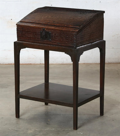 Antique Jacobean Slant Front Writing Desk | Work of Man