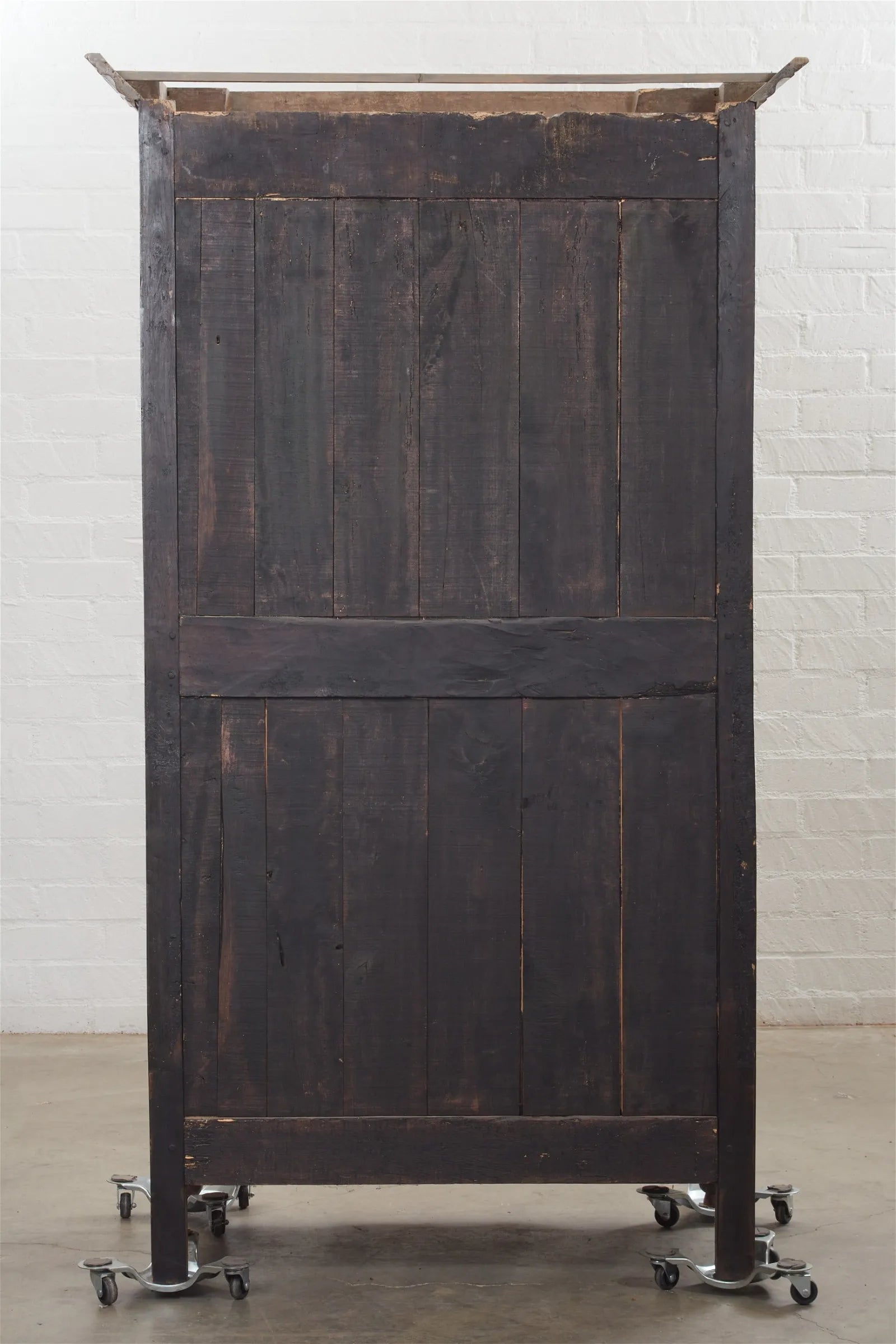 AF3-030: Antique Late 18th Century Single Door French Provincial Fruit Wood Bonnetiere