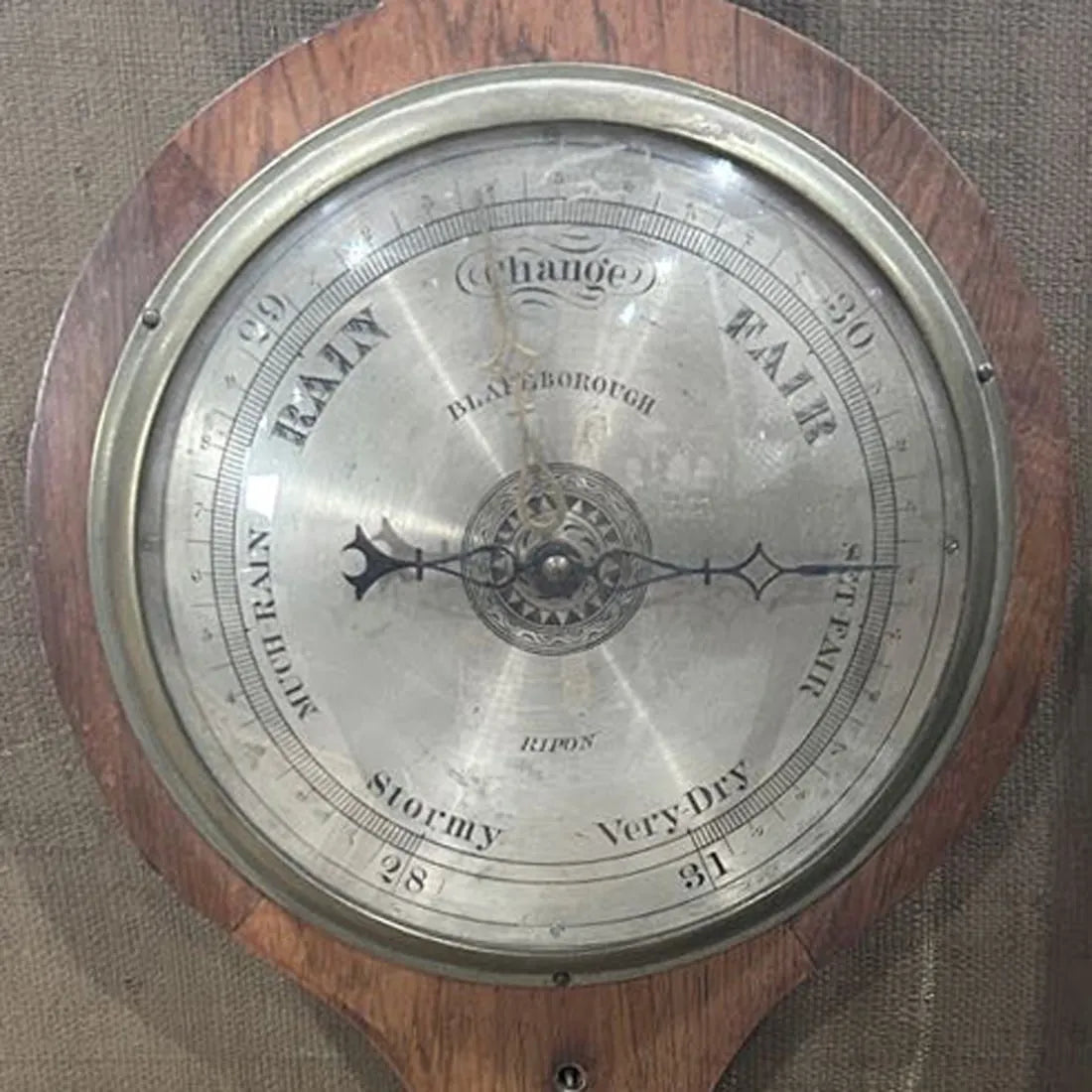 TK5-010: Early 19th Century English Rosewood Banjo Barometer