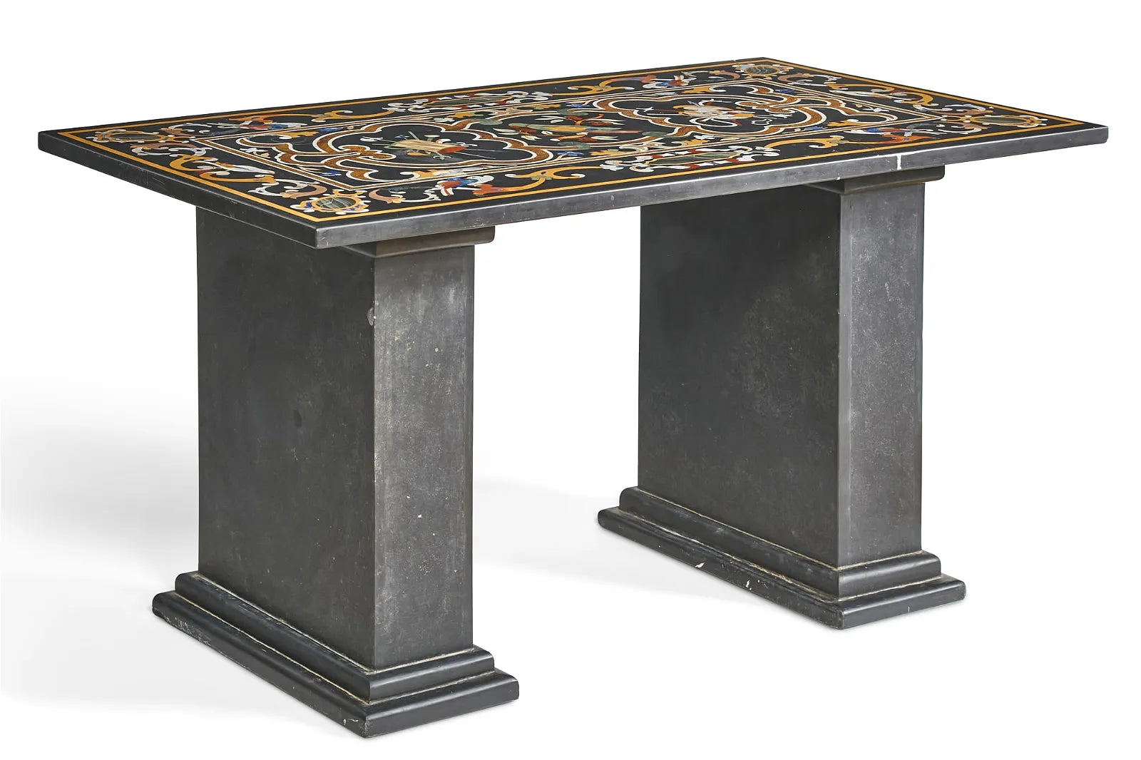 AF1-029: Antique Early 19th Century Italian Renaissance Style Pietra Dura Table