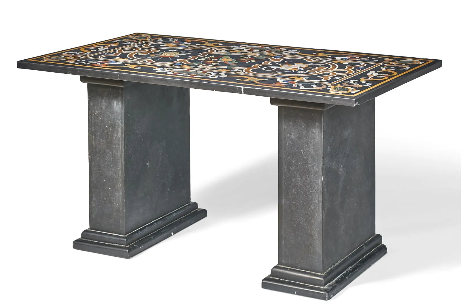 AF1-029: Antique Early 19th Century Italian Renaissance Style Pietra Dura Table