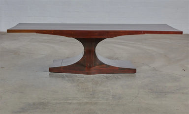 Vintage Mid Century Modernist Hardwood Coffee Table