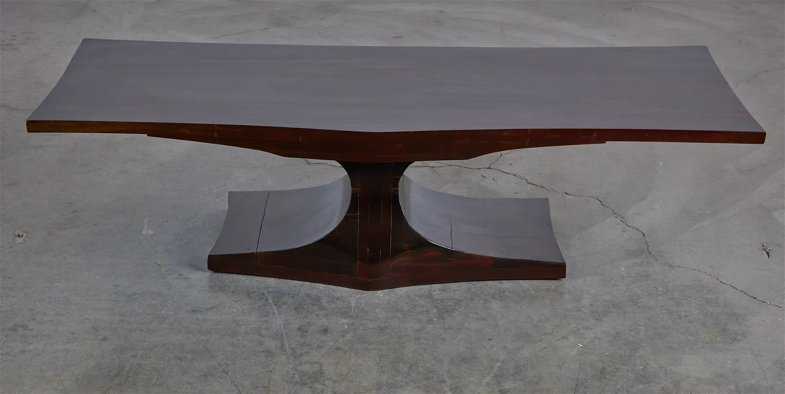 AF1-396:  Mid 20th Century Modernist Hardwood Coffee Table