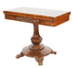 Antique English Regency Rosewood Flip Top Game Table | Work of Man