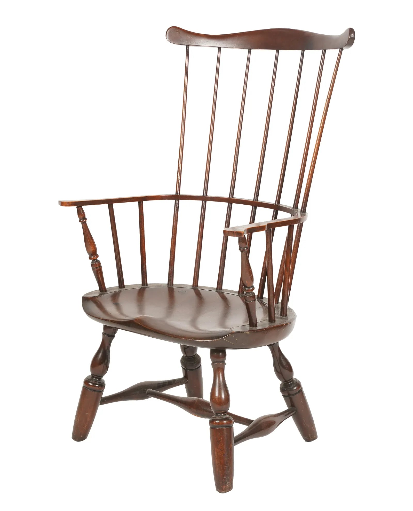 AF2-338: Vintage Late 20th Century Pine Windsor Armchair By Century Furniture Company