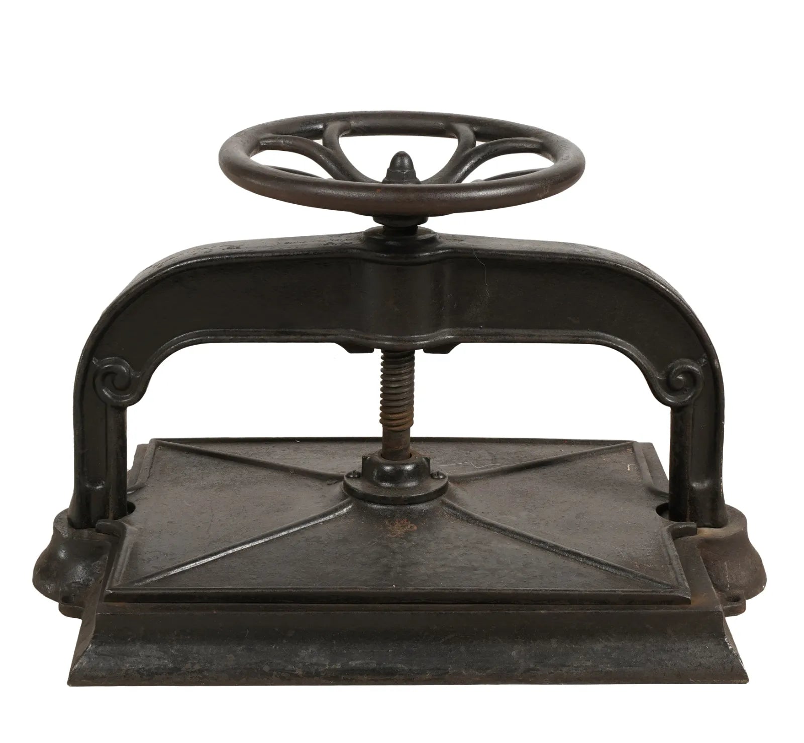 CR9-009: Late 19th C Cast Iron Book Press