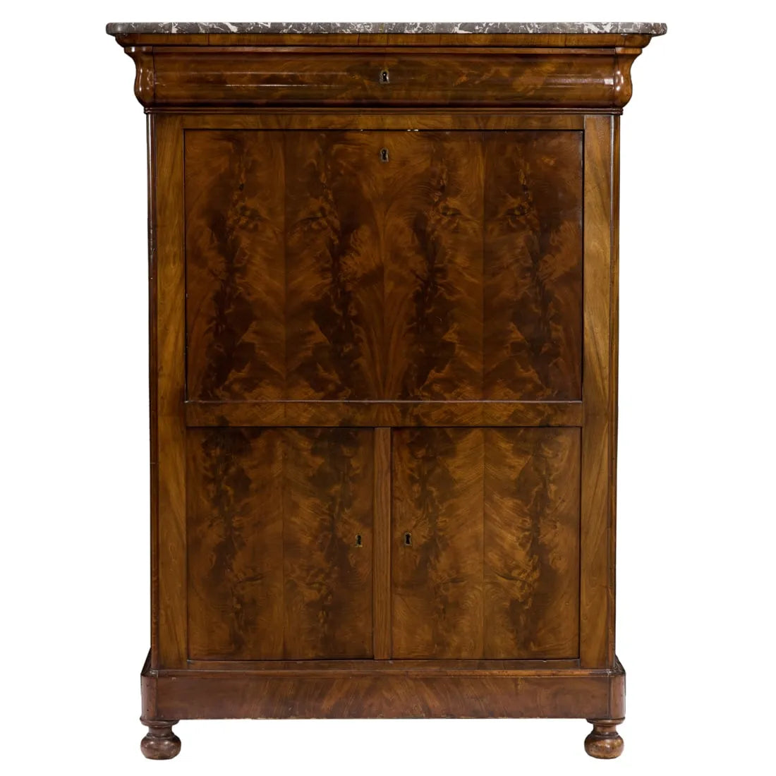 French Louis Philippe Mahogany Secrétaire Abattant | Work of Man