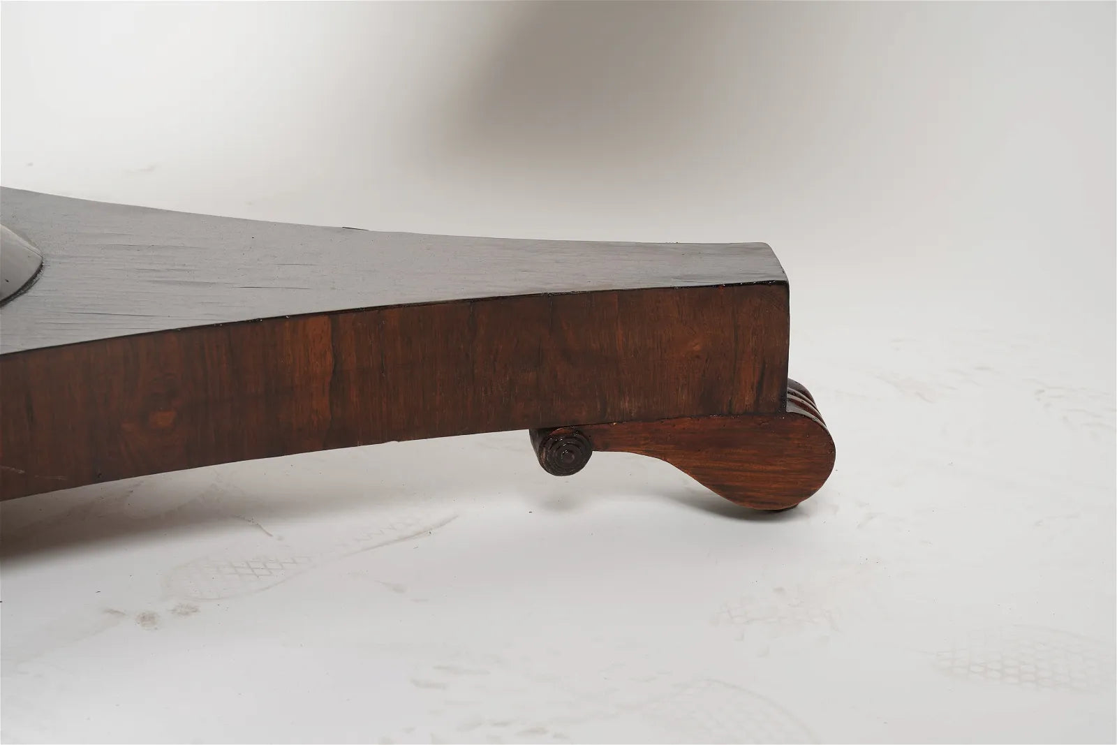 AF1-031: Antique Circa 1800 English Regency Rosewood Tilt Top Dining Table w/ Satinwood Inlay