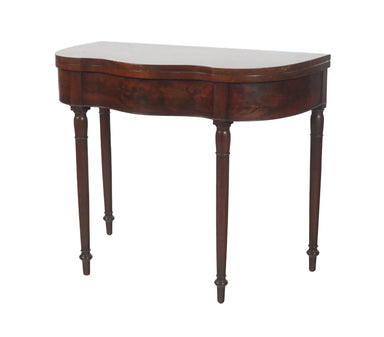 Antique American Sheraton Flip Top Card Table | Work of Man