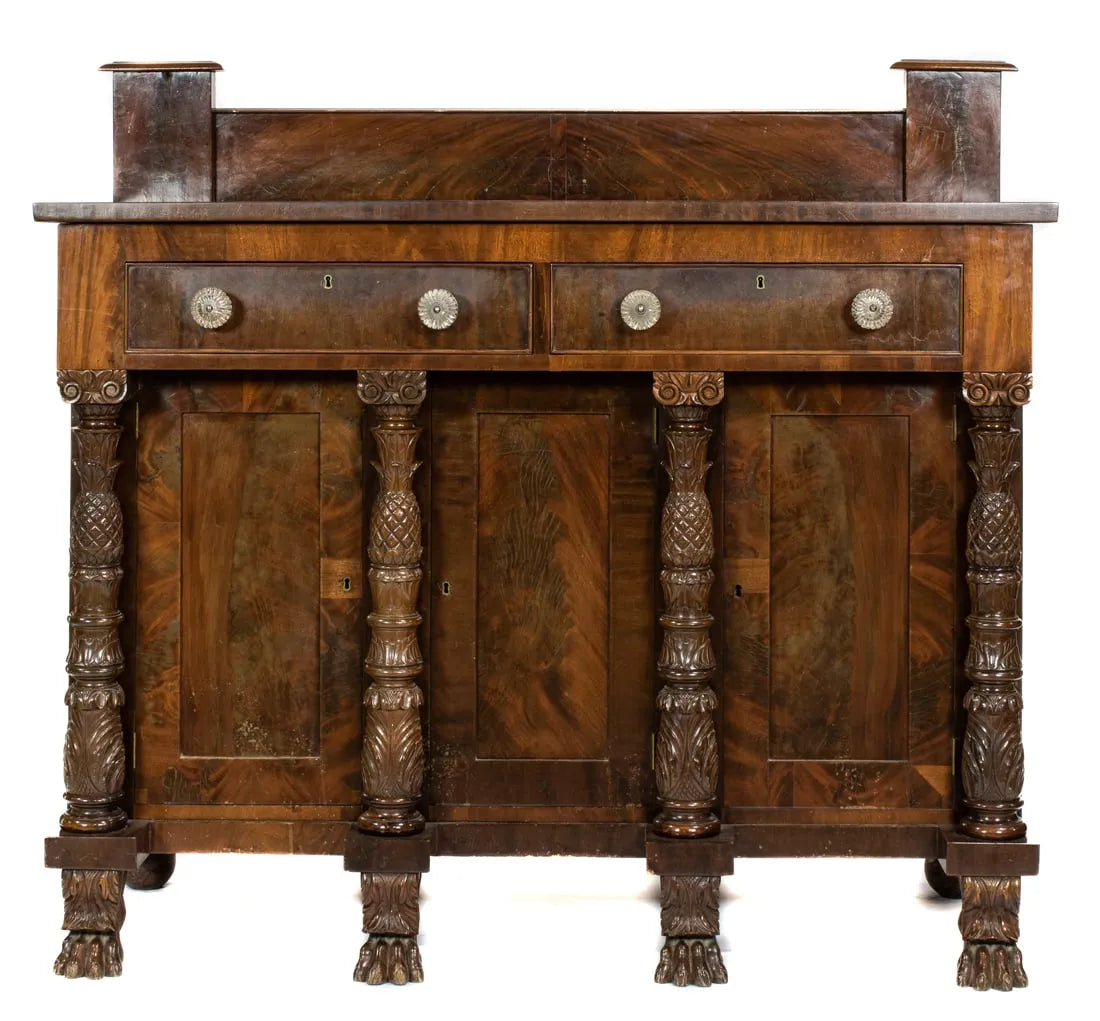 Antique American Federal Mahogany Sideboard | Work of Man