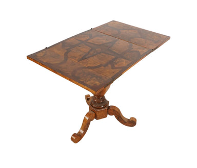 Antique  Biedermeier Inlaid Side Table | Work of Man