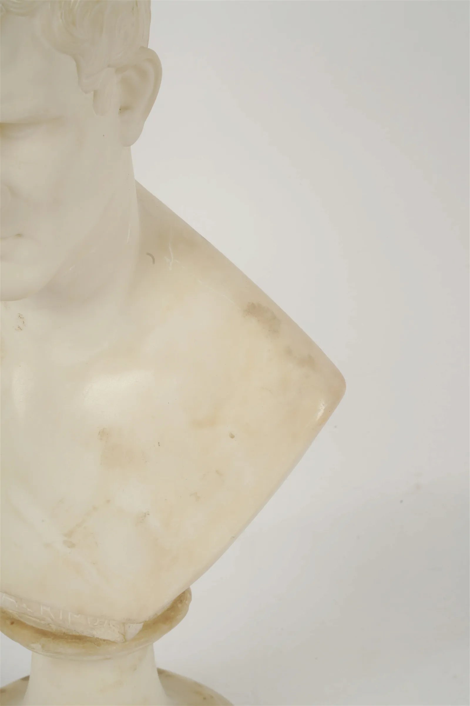 AW11-017: Late 19th Century Carved Marble Bust of Marcus Vipsanius Agrippa