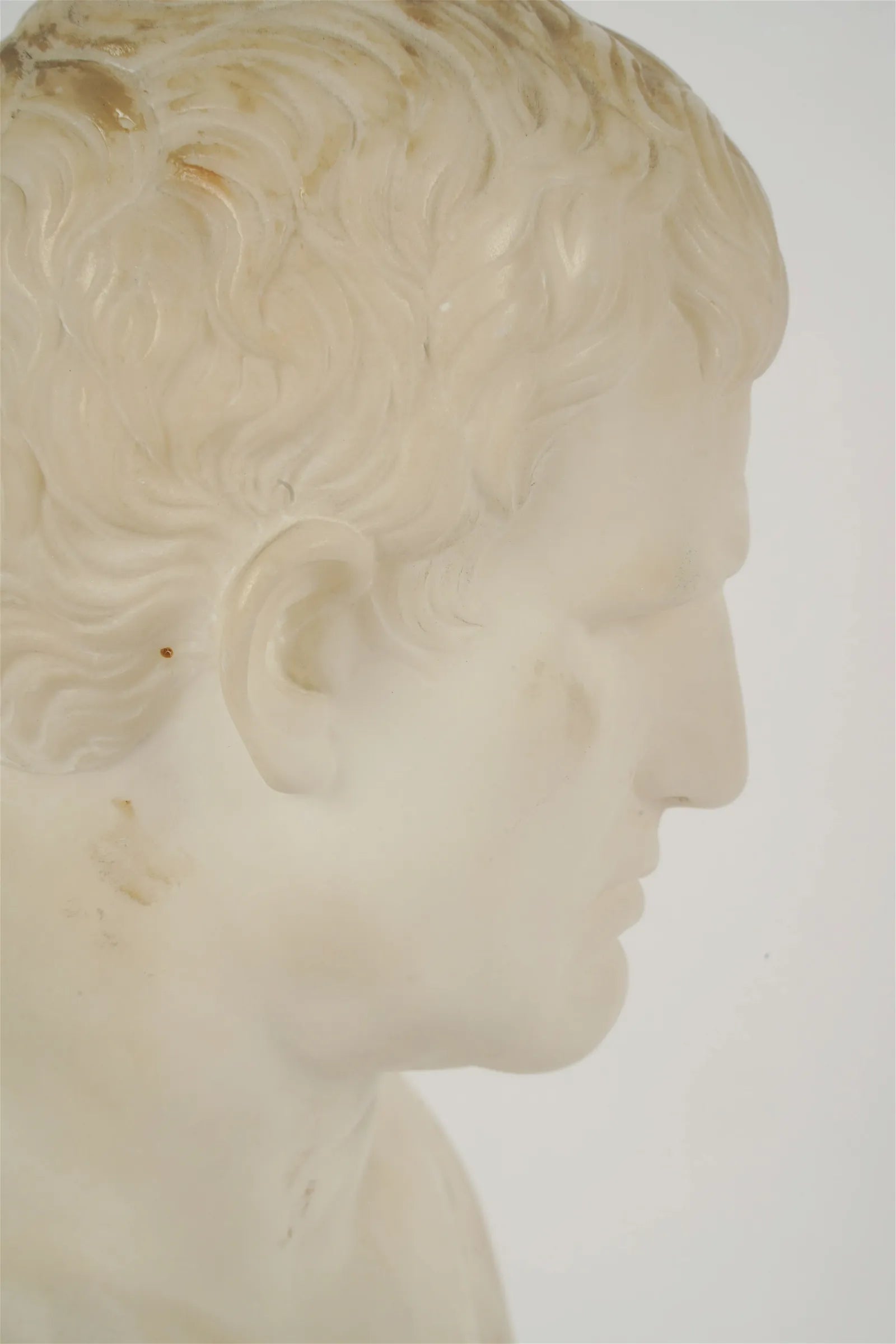 AW11-017: Late 19th Century Carved Marble Bust of Marcus Vipsanius Agrippa