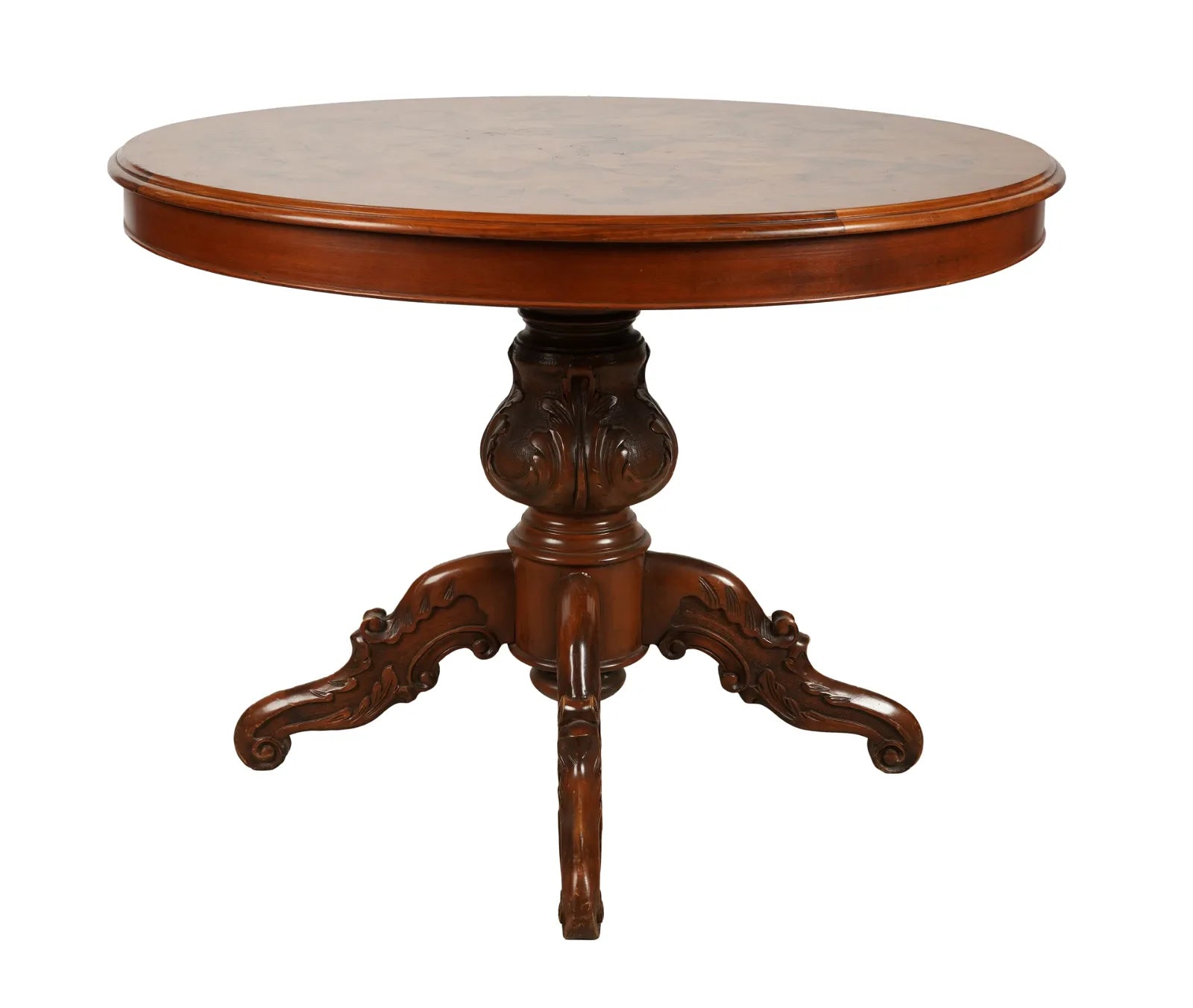 AF1-047: 20th Century Rococo Revival Pedestal Center / Dining Table