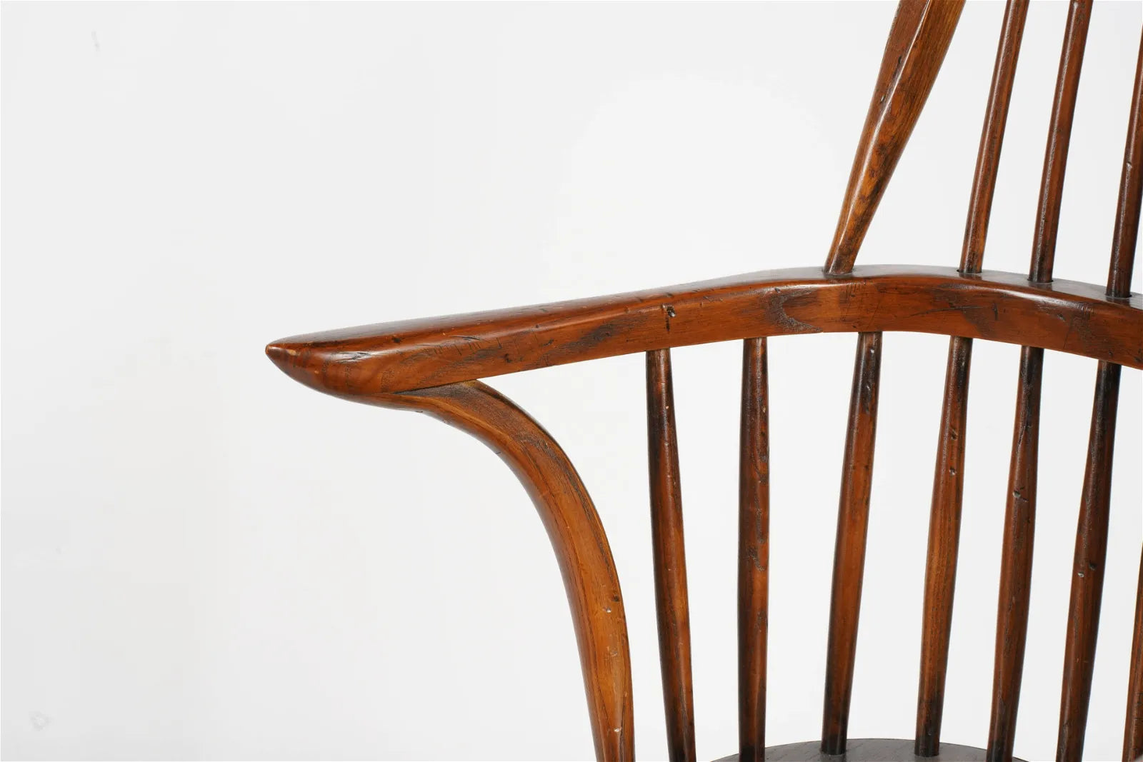 AF2-053: 19th Century Oak Windsor Hoop Back Armchair