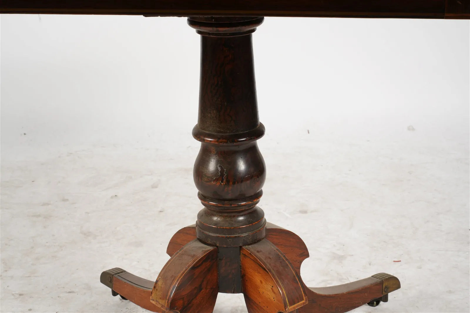 AF1-415: Circa 1820 English Regency Mahogany Fold Over Card Table