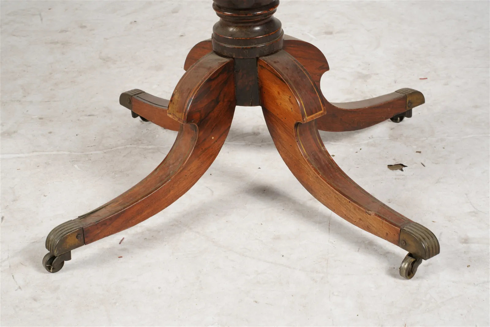 AF1-415: Circa 1820 English Regency Mahogany Fold Over Card Table