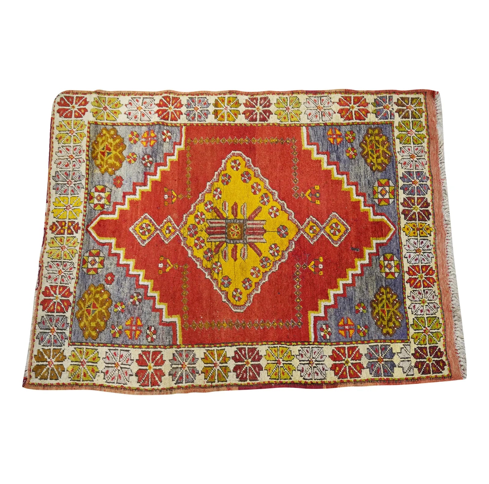 OR7-006: 20th Century Turkish Oushak Hand Tied Rug