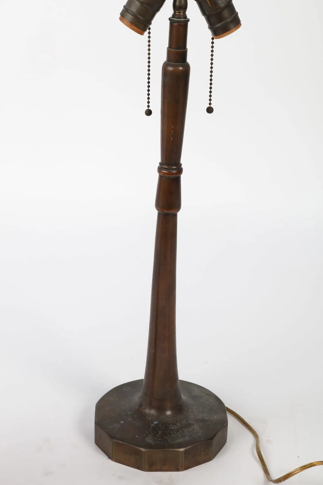 AL2-042: Antique Patinated Bronze Table Lamp Circa 1900