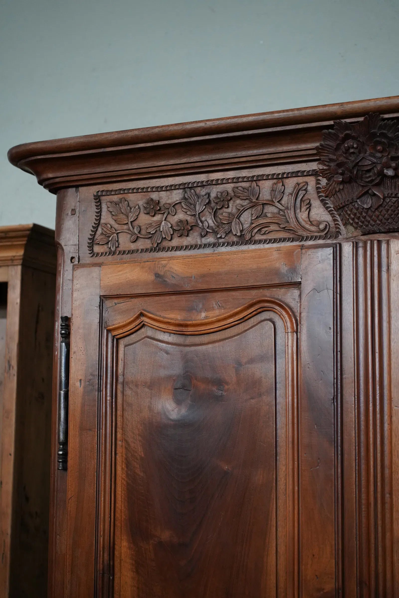 AF3-380: 18th Century French Provincial Fruitwood Armoire