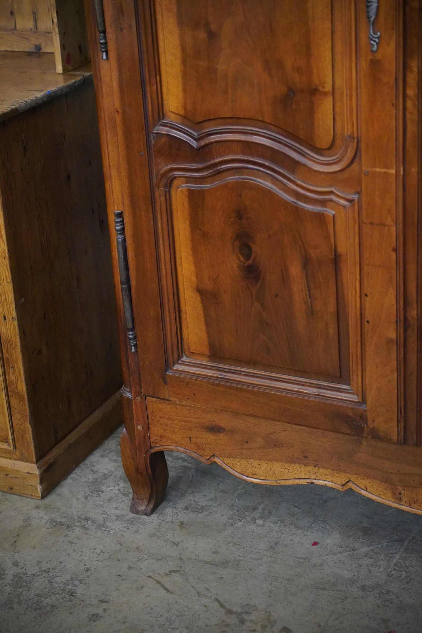 AF3-380: 18th Century French Provincial Fruitwood Armoire