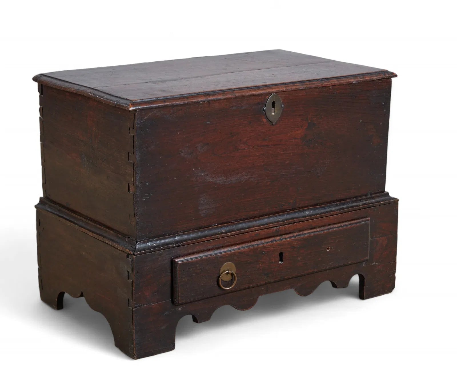 Late 18th Century Georgian Diminutive Oak Mule Chest | Work of Man