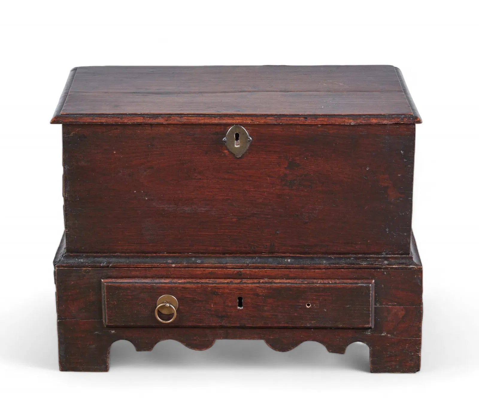 AF4-029: Late 18th Century Georgian Diminutive Oak Mule Chest