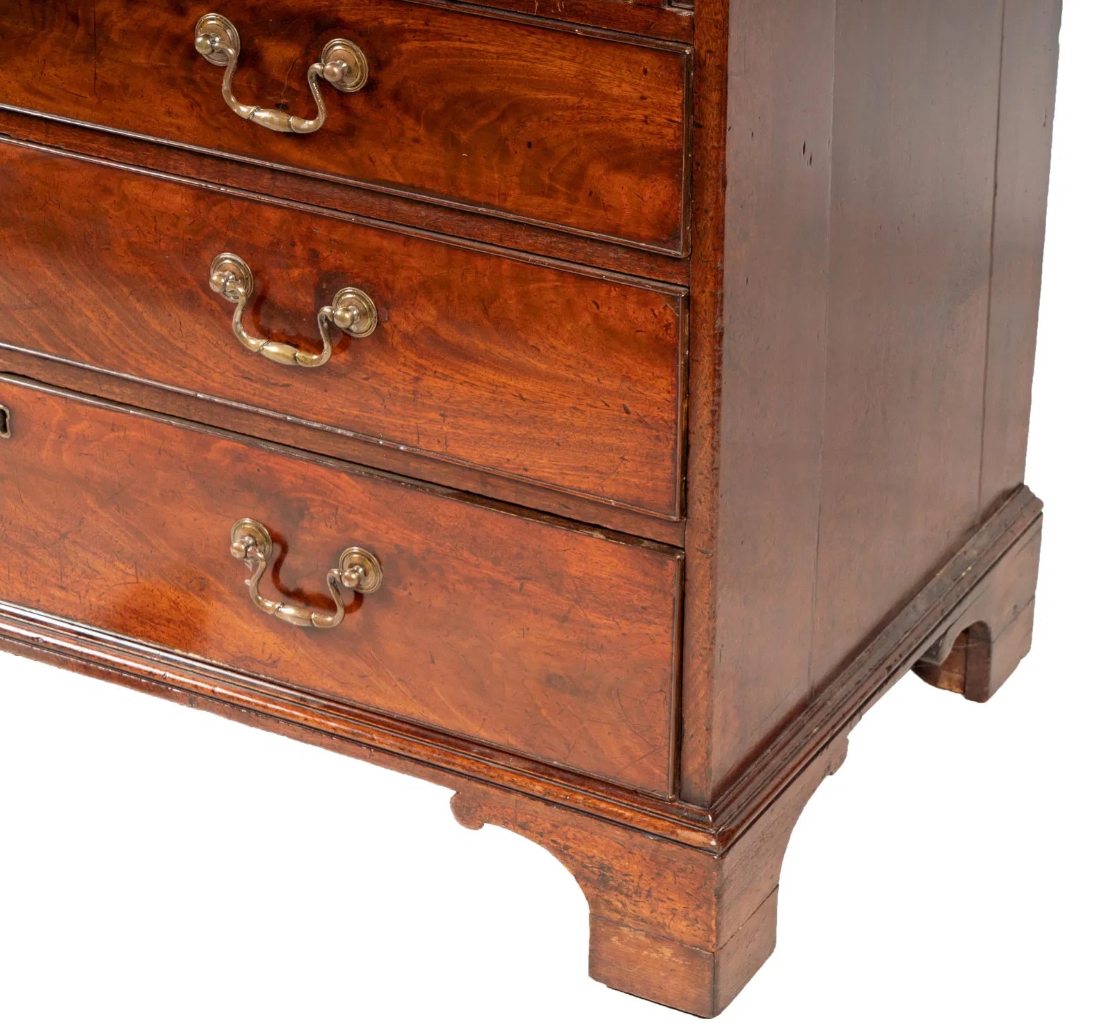 AF5-033: Late 18th Century Georgian Mahogany Bureau Bookcase