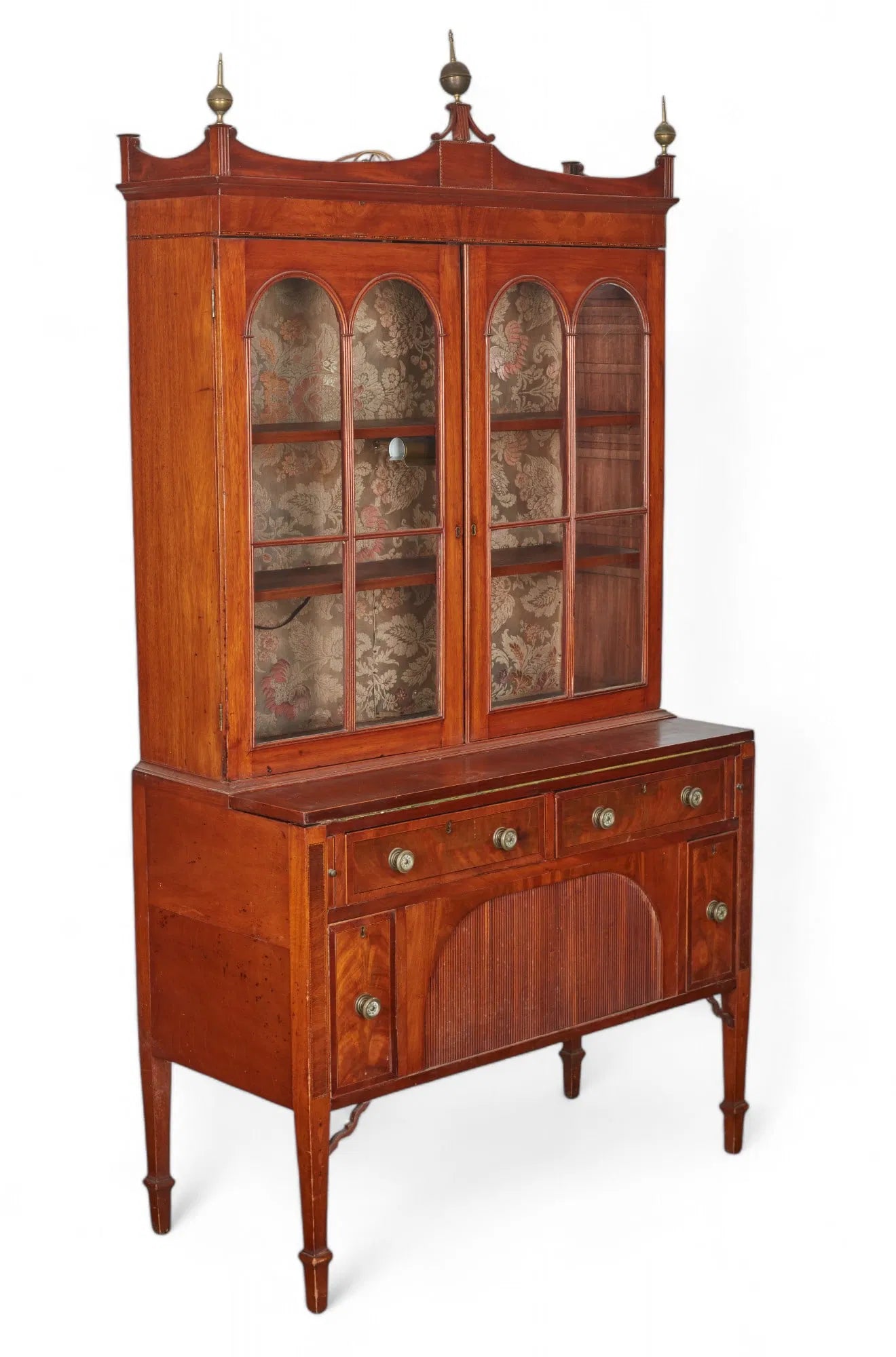 Antique Federal Massachusetts Mahogany Secretary | Work of Man