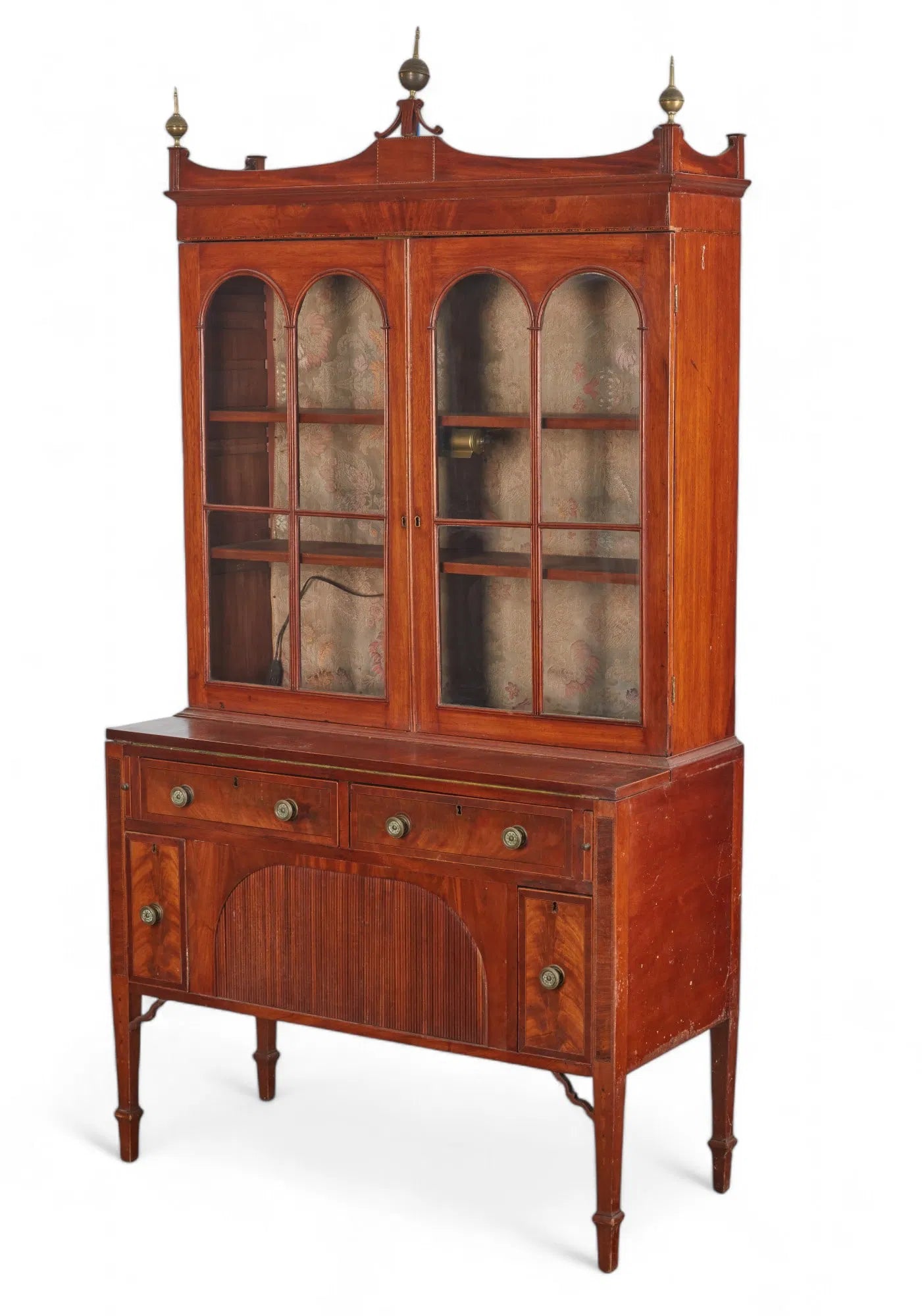 AF5-038: Antique Late 18th Century American Federal Massachusetts Mahogany Secretary