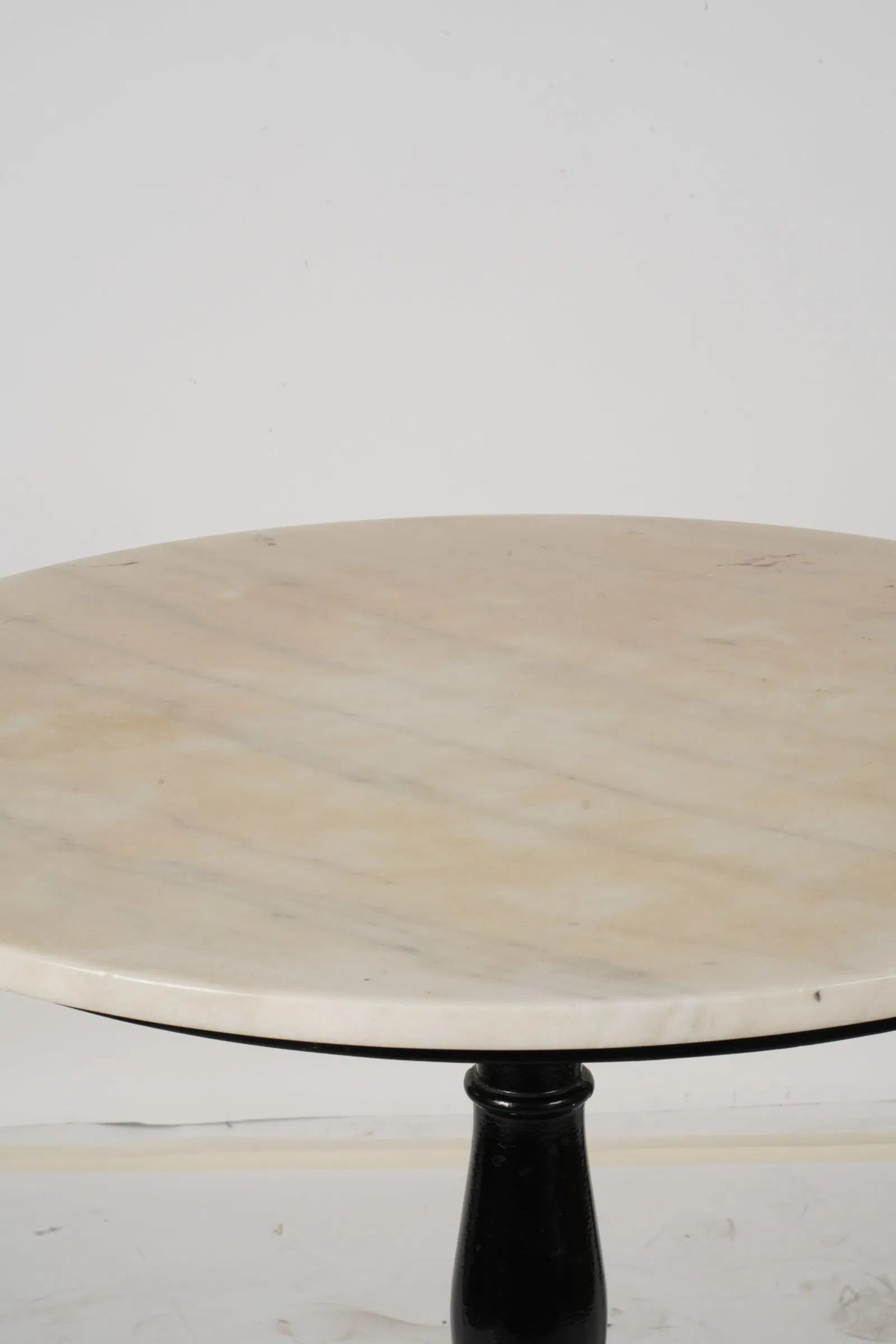 AF1-414: Antique Late 19th Century Victorian Marble and Iron Bistro Table