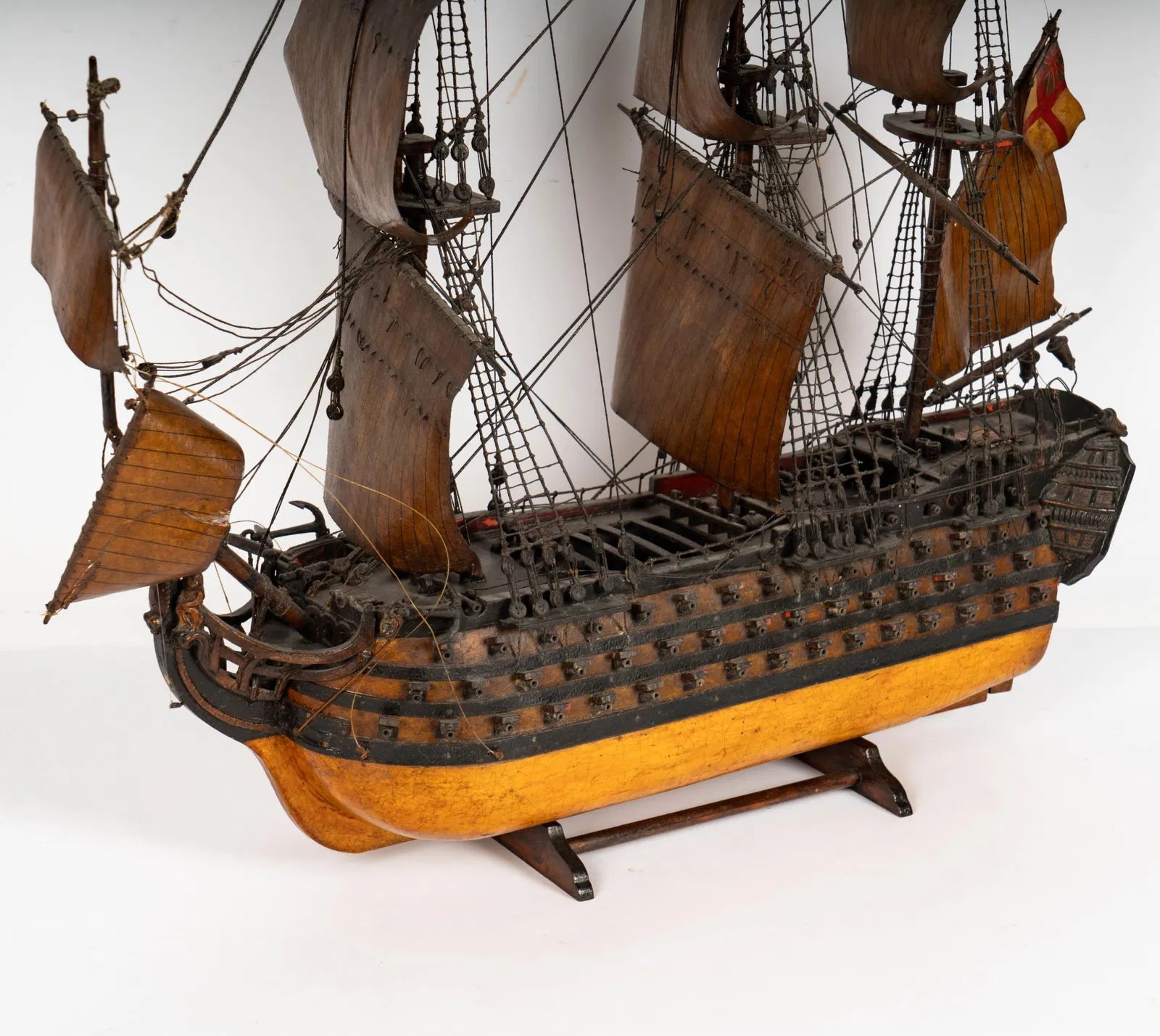 CR2-040: 19th Century Wooden Model of Admiral Lord Nelson Ship HMS Victory