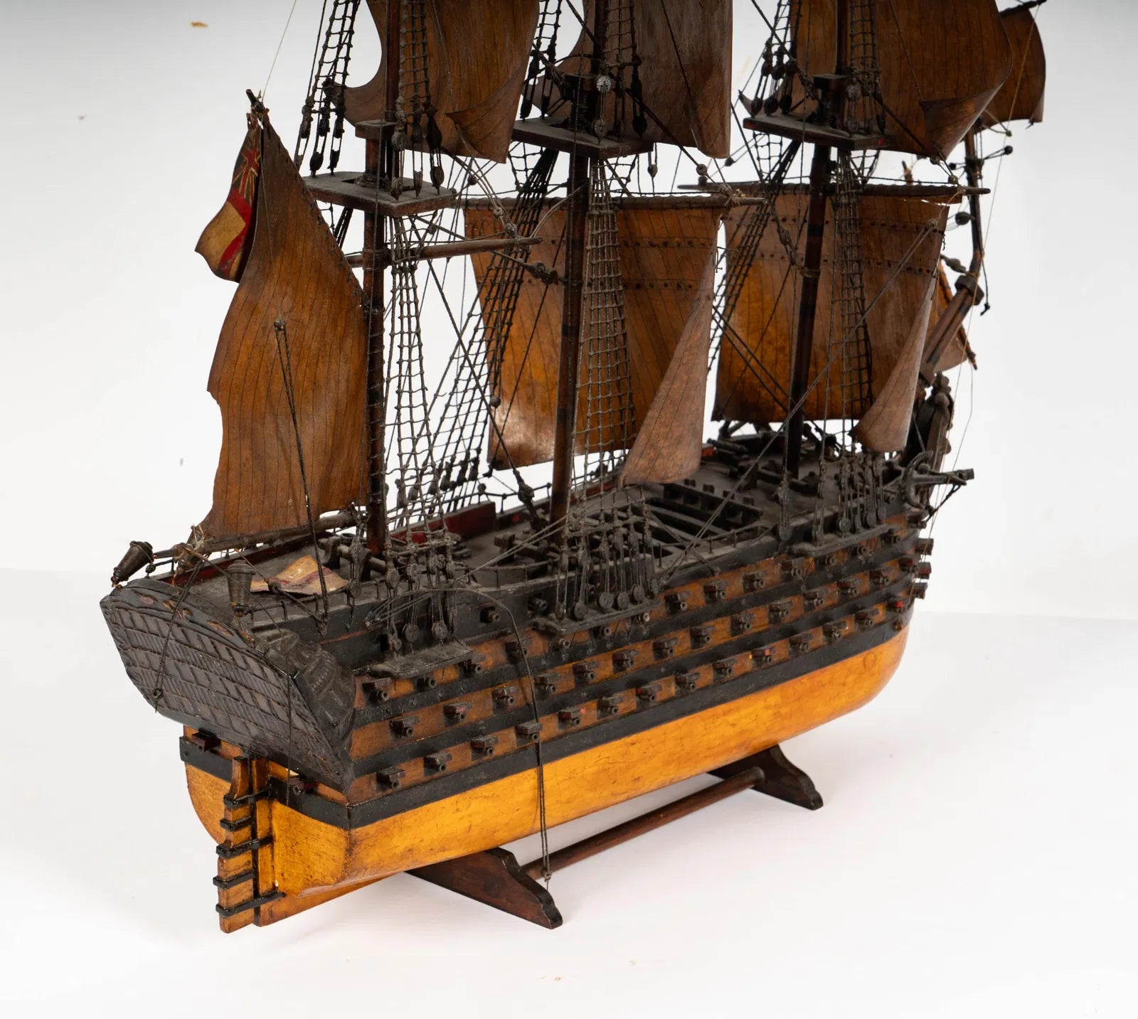 CR2-040: 19th Century Wooden Model of Admiral Lord Nelson Ship HMS Victory