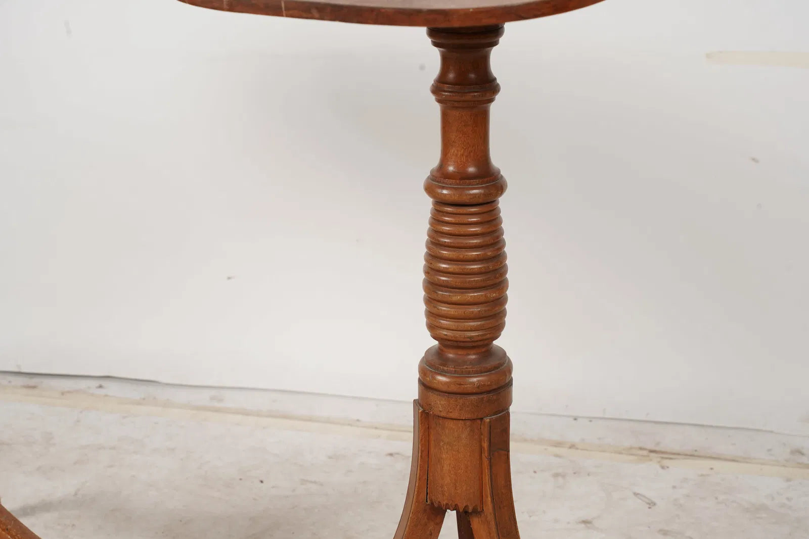 AF1-052: Antique 18th Century American Federal Fruitwood Candle Stand