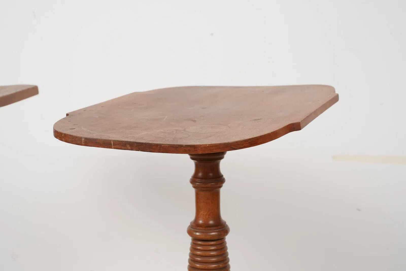 AF1-052: Antique 18th Century American Federal Fruitwood Candle Stand