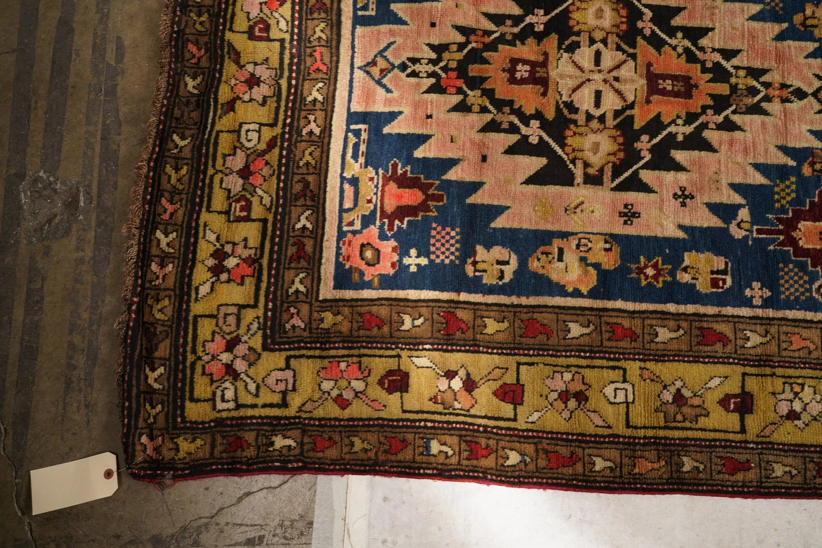 OR8-004: Antique Early 20th Century Kazak Caucasian Wool on Wool Runner Rug