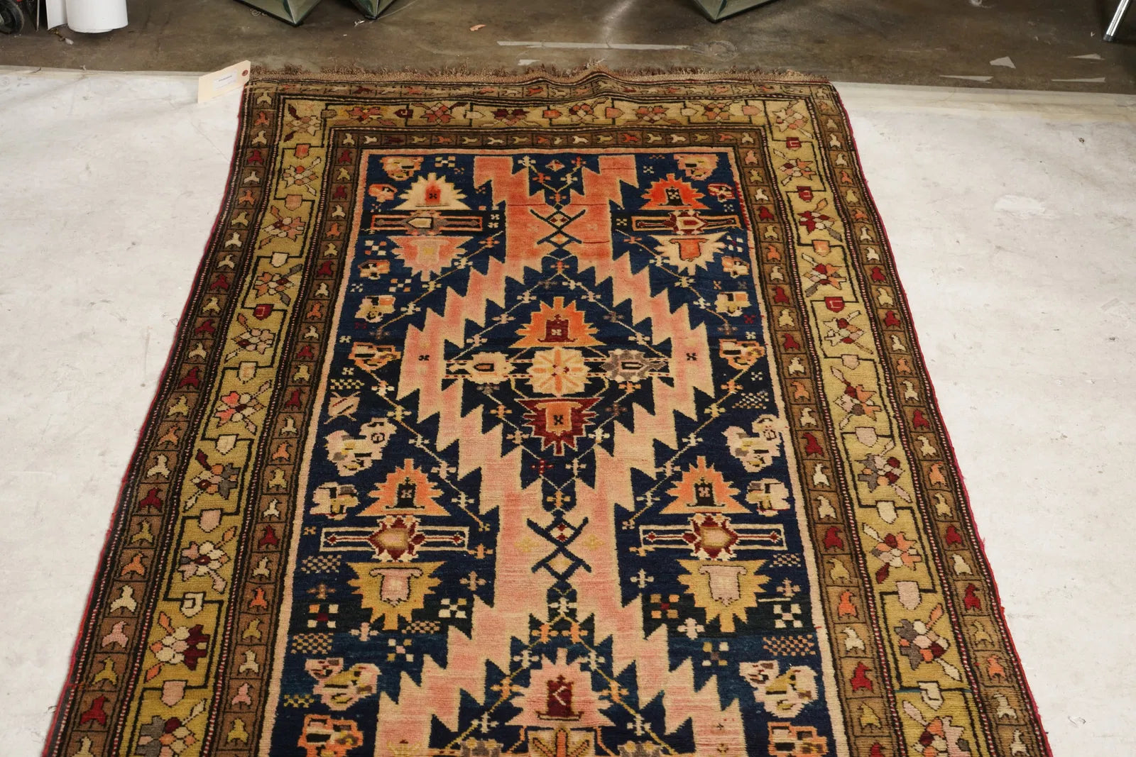 OR8-004: Antique Early 20th Century Kazak Caucasian Wool on Wool Runner Rug