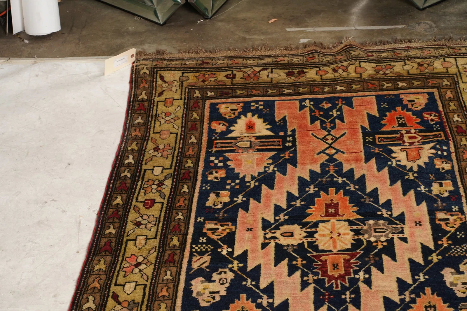 OR8-004: Antique Early 20th Century Kazak Caucasian Wool on Wool Runner Rug