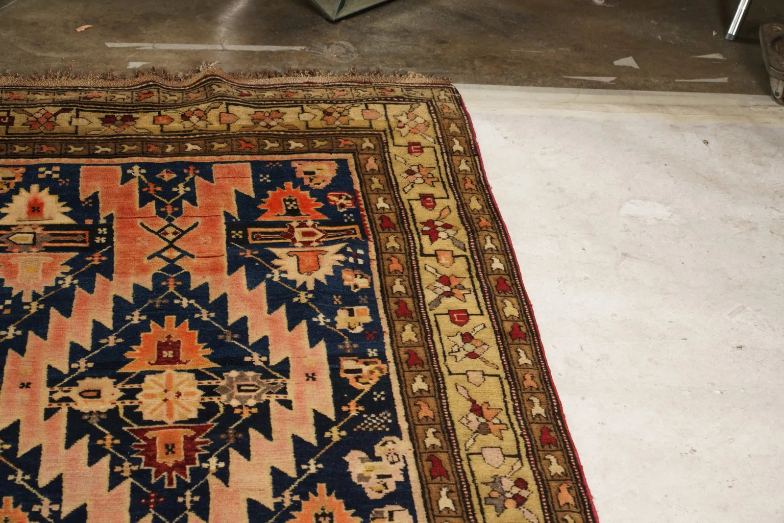 OR8-004: Antique Early 20th Century Kazak Caucasian Wool on Wool Runner Rug