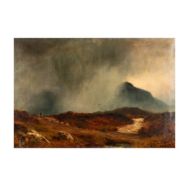 Late 19th Century Scottish Landscape Oil on Canvas Signed Sinclair | Work of Man