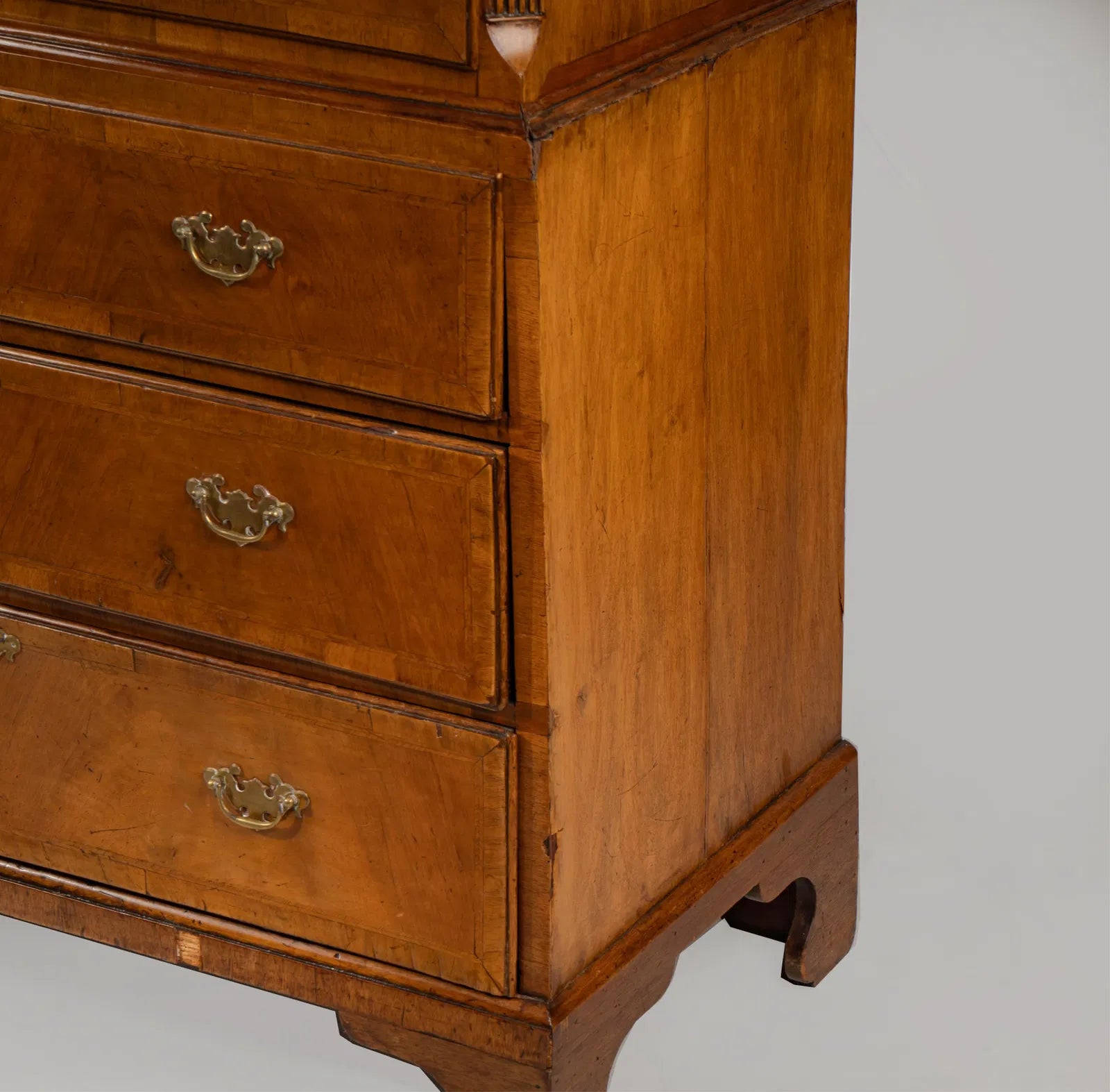 AF4-038: Antique Late 18th Century Georgian Walnut Chest on Chest