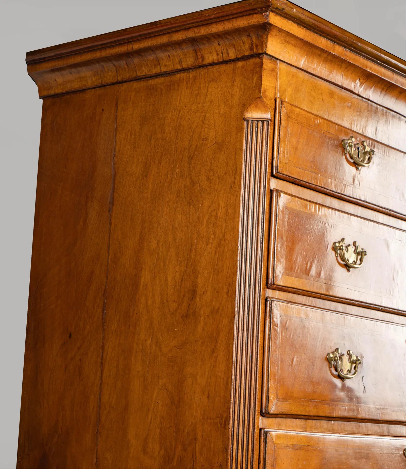 AF4-038: Antique Late 18th Century Georgian Walnut Chest on Chest